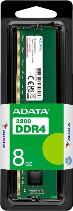 Actual product image Adata AD4U32008G22-SGN Memory module GB DDR4 (1 x 8GB, 3200 MHz, DDR4-RAM, DIMM)