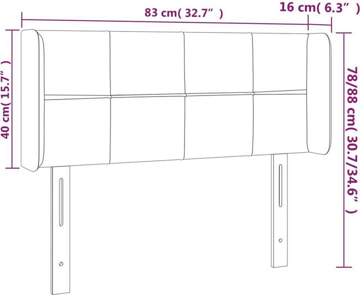 Actual product image VidaXL Rayne (83 x 16 x 88 cm)
