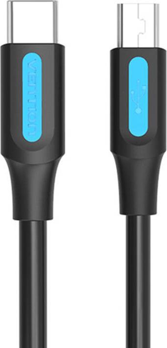 Image du produit Vention Câble USB-C 2.0 vers Mini-B 2A 1m COWBF noir (1 m, USB 2.0)