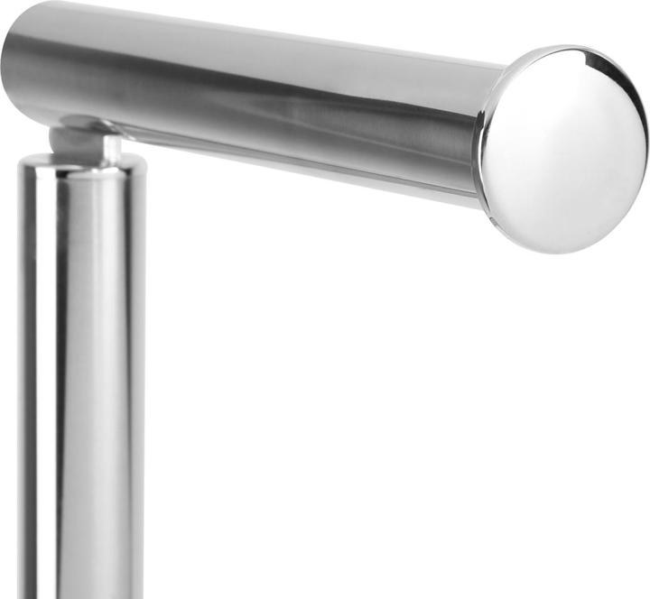 Produktbild Intirilife freistehende Edelstahl Toilettenpapierhalterung Papierrollenständer in Silber - Höhe 55 cm