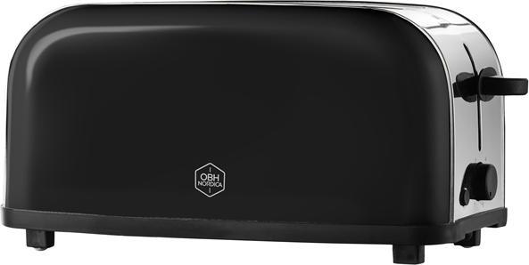 OBH Nordica Manhattan Black 4 4 slice(s) 1400 W Black, Stainless steel