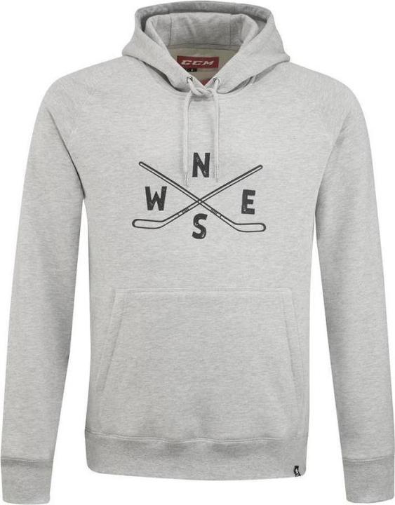 CCM FHO26A AD DIRECTION HOODIE Sportlich Grau S (4354597) (S)