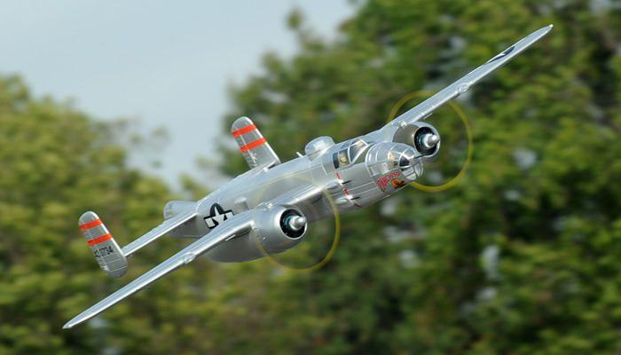 Produktbild FMS B-25 Silver 1470mm PNP (Warbird)