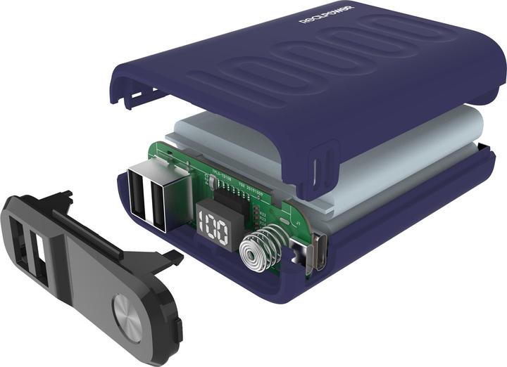 Produktbild RealPower Powerbank PB-10000 PD+ Midnight (10000 mAh, 18 W, 18 Wh)