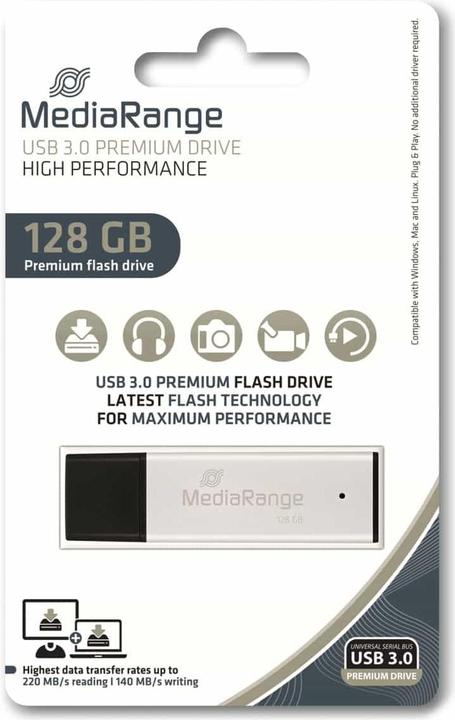 Actual product image MediaRange USB stick (128 GB, USB 3.0)