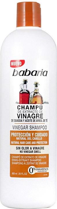 Actual product image Babaria Champu Con Extracto De Vinagre Sin Olor 600ml (600 ml, Liquid shampoo)