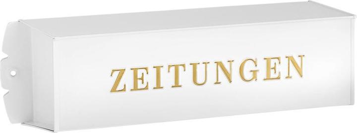 Actual product image Burg Wächter Newspaper box metal WxHxD 425/120/110 mm angular white