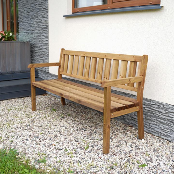 Produktbild Axi Charlotte Gartenbank aus Holz 170 cm - Braun