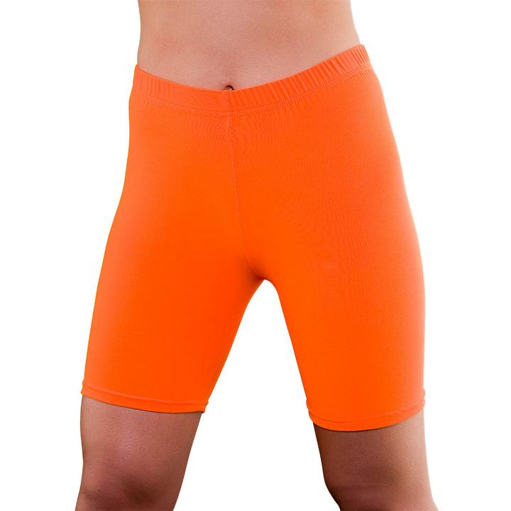 Immagine prodotto Wicked Costumes Pantaloncini da ciclismo anni '80 arancione neon (M/L)