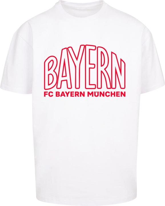 Produktbild FC Bayern München Logo Outlines Red Heavy Oversized Tee - 115215 (XL)