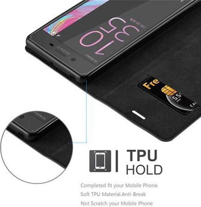 Actual product image Cadorabo Book Invisible Magnet Cover (Sony Xperia X)