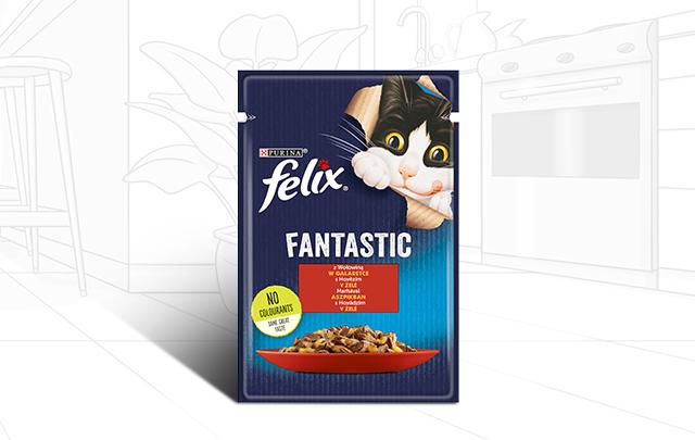 Actual product image Purina Friskies Jelly Beef - Wet Food for Cats - 100 g (Senior, 1 pcs., 100 g)