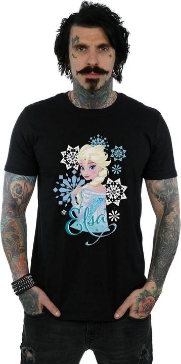 Immagine prodotto Disney Frozen Elsa Snowflakes Maglietta Uomo (S)