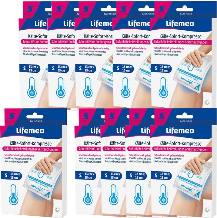 Produktbild Lifemed Sofort-Kältekompresse für Reisen & Sport, 10er-Set (10 x)