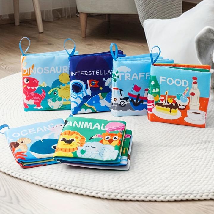 Actual product image Activity Board The first soft cloth book for baby, cloth book, washable baby book, baby cloth book for 0-3 years