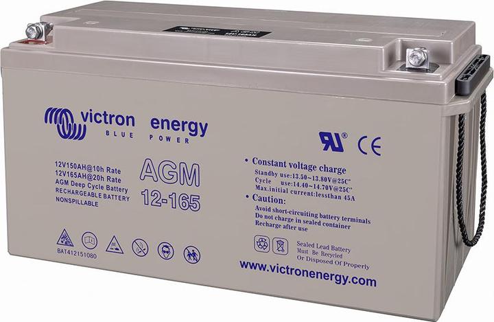 Actual product image Victron Energy AGM Deep Cycle Battery 12V/165Ah (12 V, 165 Ah)