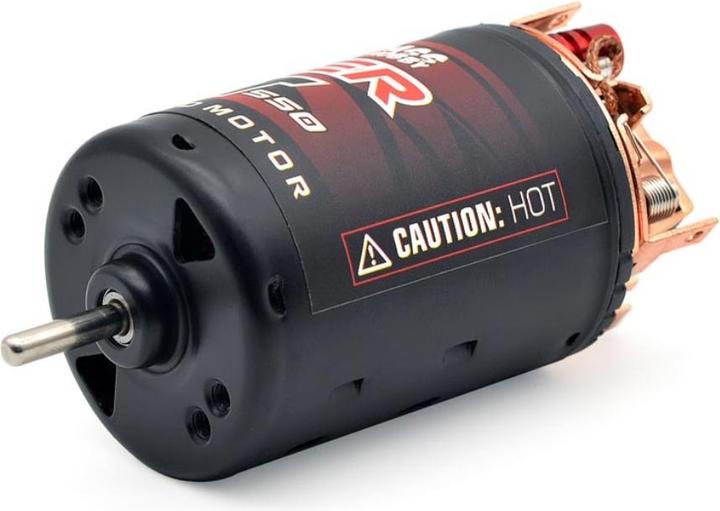 Actual product image Surpass Hobby 550 brushed motor 3-slot 14T
