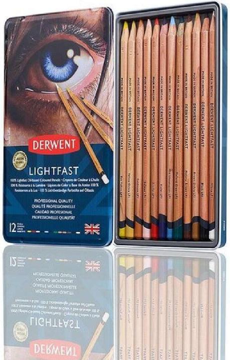 Derwent Matite colorate resistenti alla luce, 4 mm, multicolore, 12 pezzi (Multicolore, 12 x)