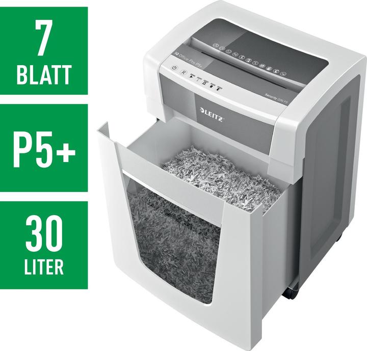 Actual product image Leitz Shredder IQ Office Pro P5 particle cut 30 (Microcut)