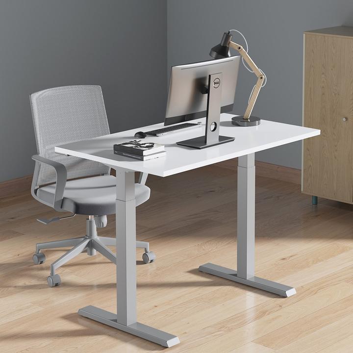 Actual product image Ergo Office Sit-stand desk Desk frame Manual height-adjustable office desk max. 123cm Ergonomic ti
