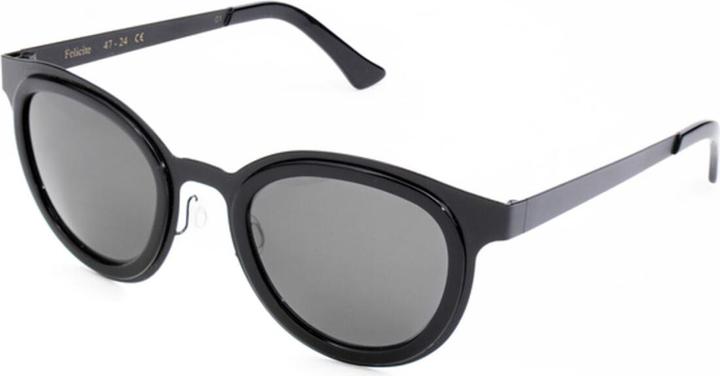 L.G.R Unisex-Sonnenbrille FELICITE-BLACK-01 Ø 47 mm