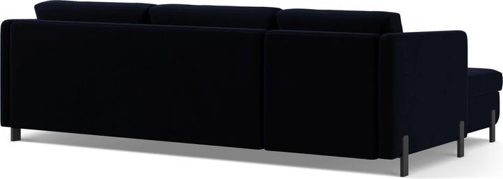 Image du produit Micadoni Canapé D'Angle Velours Droit Convertible, "Gloria", 5 Places, 280x170x80Fabriqué en Europe (Canapé d'angle)