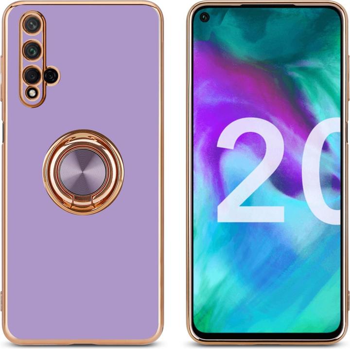 Produktbild Cadorabo Hülle für Honor 20 / 20S / Huawei NOVA 5T im TPU mit Kameraschutz und Ring LM089 Style (TCL 20S, LG K20, Huawei Nova 5T)