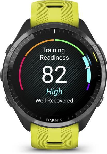 Productafbeelding Garmin Forerunner 965 GPS triatlonhorloge, titanium, zwart/geel (47.20 mm, Alleen WLAN)