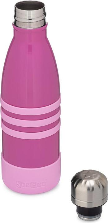 Immagine prodotto Yumbox - Borraccia tripla isolata in acciaio inox da 420 ml - Rosa Pacifico con tappo in acciaio inox (0.42 l)