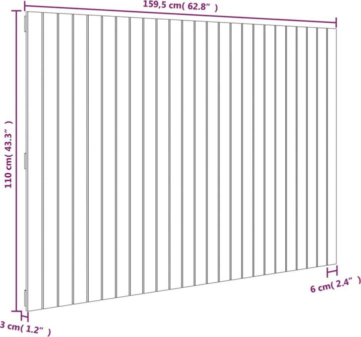 Produktbild VidaXL Chloé (159.5 x 3 x 110 cm)