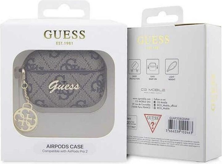 Produktbild Guess 4G Script Heart PC/PU Case für Apple Airpods Pro 2 - brown (Kopfhörer Tasche)
