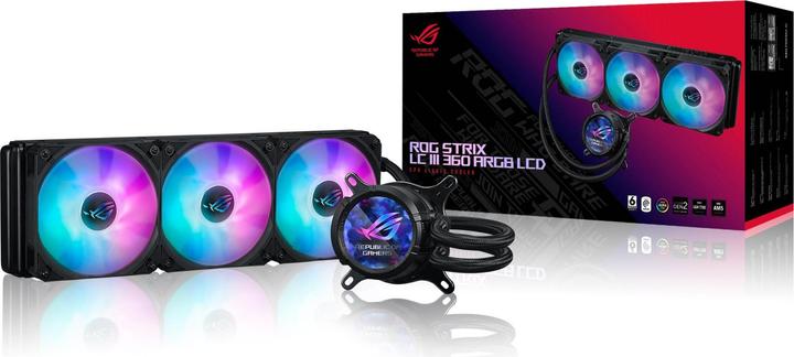 Actual product image ASUS ROG STRIX LC III 360 ARGB LCD (schwarz)