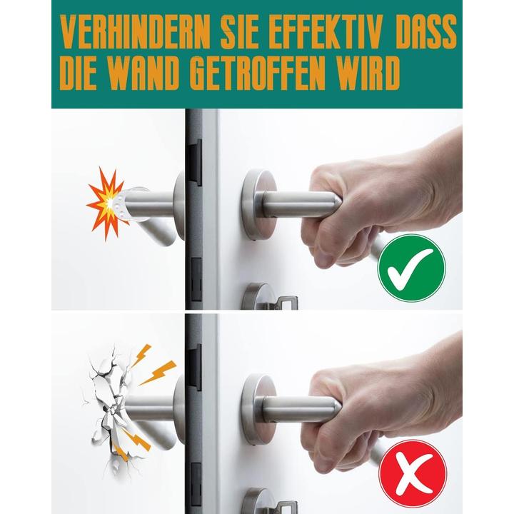 Actual product image ASMI 6 door handle buffers, wall door buffers, door handle stoppers (6 Piece)
