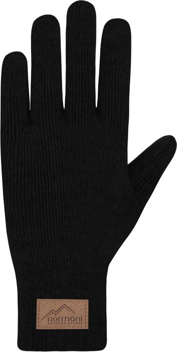 Actual product image Normani Men's merino knitted finger gloves with sheepskin "Leanyer" - 9635 (9)