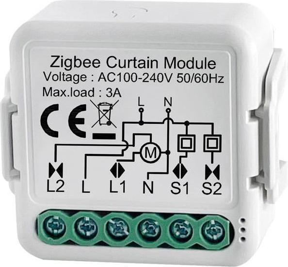 Actual product image Z-Wave NPLZCS01-1C - Netplus Smart Shutter Switch Module 1-channel Zigbee (Shutter actuator)