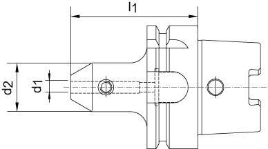 Produktbild Magni Flächenspannfutter DIN69893A HSK-A63 8x65mm FORTIS