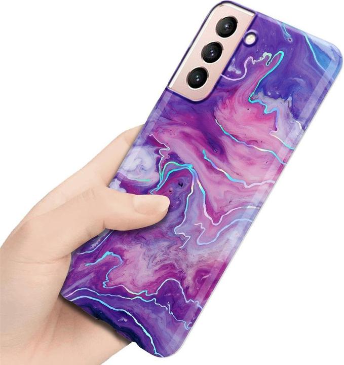 Actual product image Cadorabo IMD TPU Colorful Marble Cover (Samsung Galaxy S21 5G)