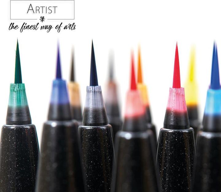 Actual product image Pentel Sign Pen Brush Artist (Ochre, 1 x)
