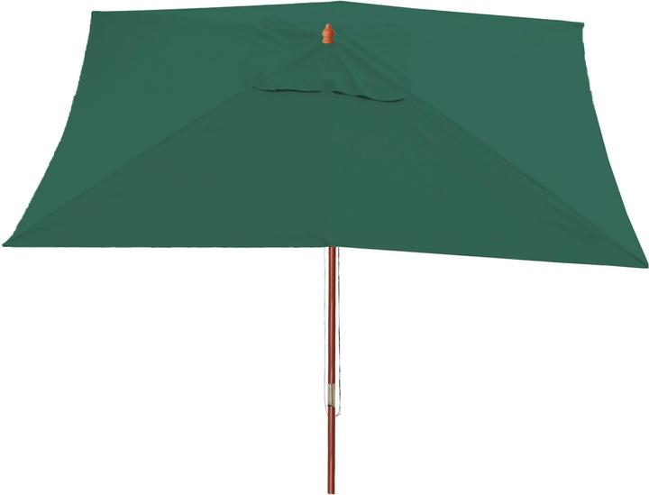 Produktbild Mendler Sonnenschirm Florida, 3x4m Polyester/Holz 6kg - grün (4 m)