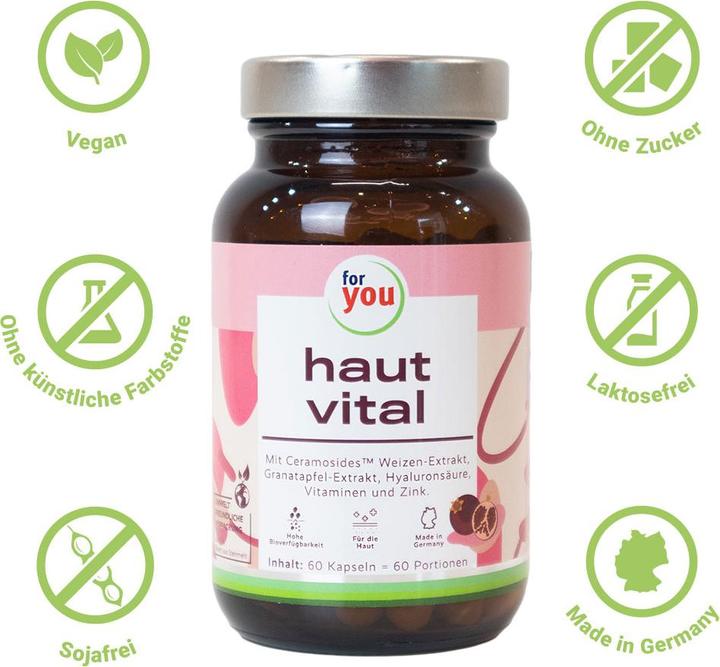 Produktbild For You haut vital (60 Stück, Kapseln, 50.40 g)
