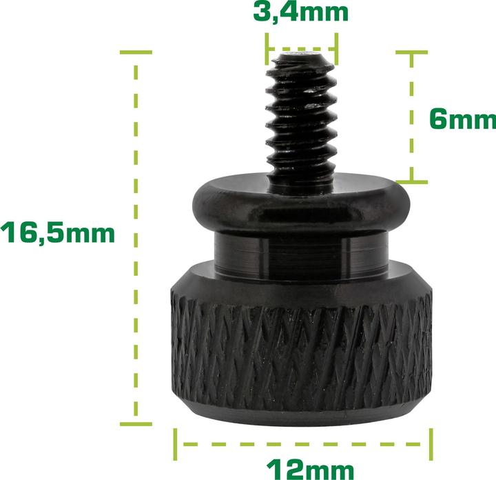Image du produit Aquatuning Vis à oreilles pour le logement du bigpack noir (10 pièces)