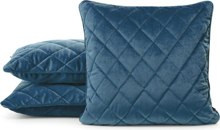 Produktbild Eurofirany Kissen SAMT 50x50cm - blau (50 x 50 cm)