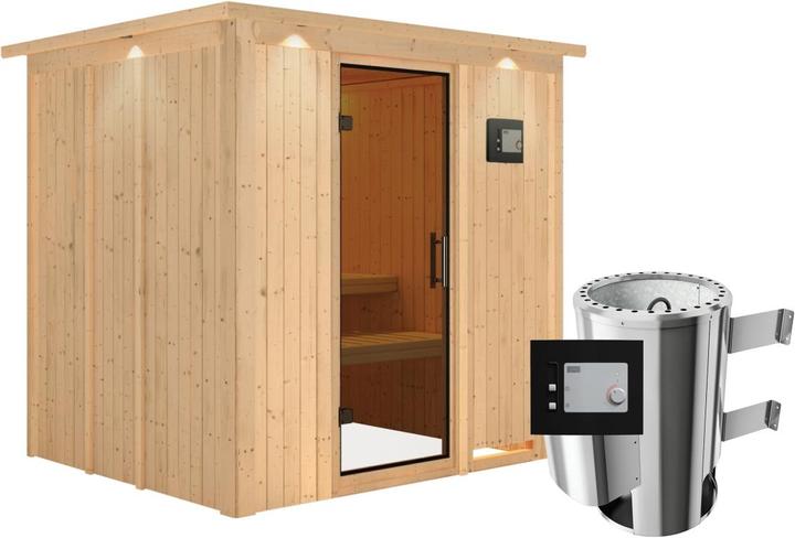 Image du produit Karibu Daria avec couronne de toit (Contrôle externe Plug & Play 3,6 KW)