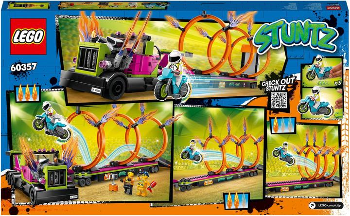 Immagine prodotto LEGO Sfida del camion acrobatico con pneumatici infuocati (60357, LEGO City)