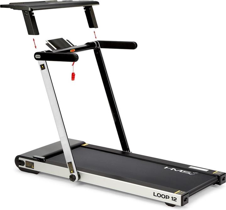 Immagine prodotto HMS Loop12 (2 Pezzi) Multi Tapis Roulant Elettrico Grigio Con Scrivania