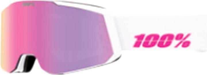 Produktbild 100% SNOWCRAFT S HiPER Goggle Essential White/Pink (Essential, Mirror Pink)