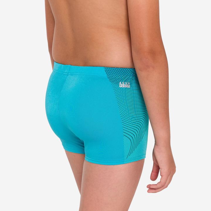 Actual product image Nabaiji Badehose Boxer Jungen - 500 Fitib Anoi türkis (8, 9, 10)