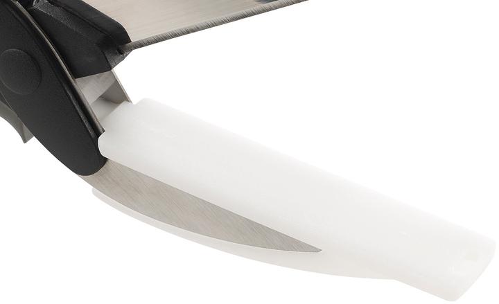 Immagine prodotto Rosenstein & Söhne Forbici da cucina 2in1 con coltello e tagliere integrato (24.50 cm)