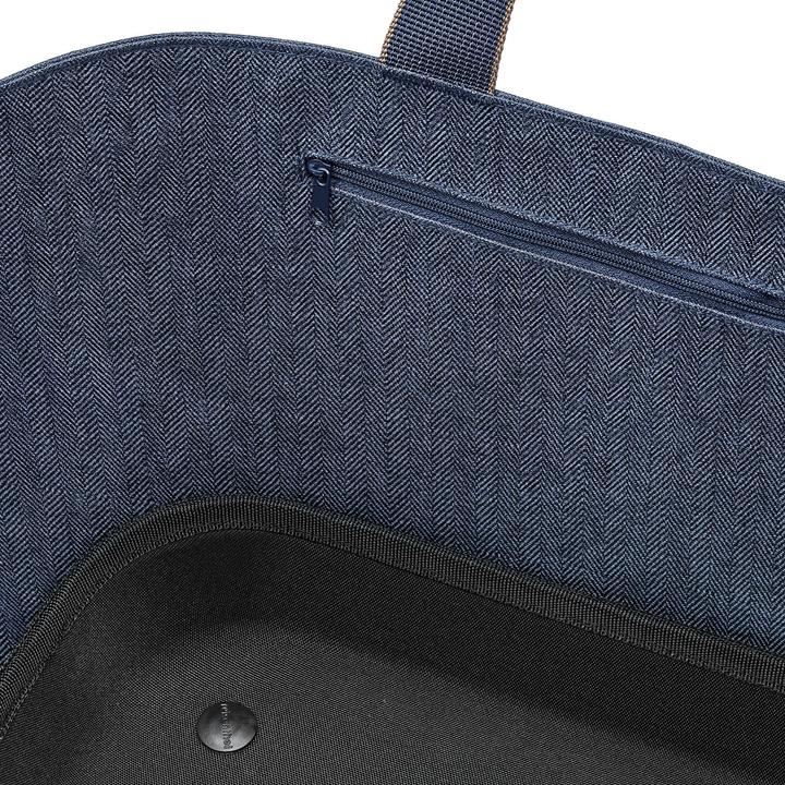 Actual product image reisenthel Bag Shoppingbasket Herringbone Dark Blue