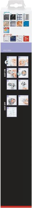 Actual product image tesa MOON BLACK two-arm towel rail incl. adhesive solution without drilling